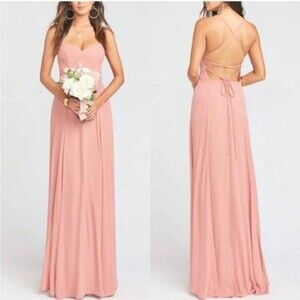 Show Me Your Mumu Godshaw Goddess Gown Rustic Mauve Crisp Bridesmaids Dress